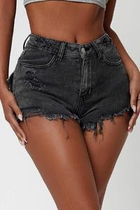 Faded Black Shorts